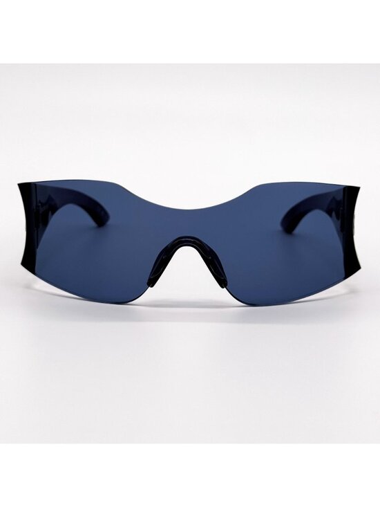 NEW BALENCIAGA BB0292S 002 SUNGLASSES BLUE UNISEX GEOMETRIC EYEWEAR BALENCIAGA main image 9